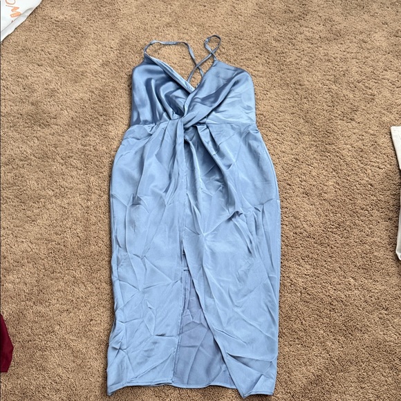 Cider Dresses & Skirts - Cider Light Blue Backless Dress